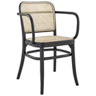 Modway - Winona Chaise à manger Ensemble de 2 - Noir-Capacité de poids : 330 lb.