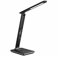 ShoppingAll - Lampe de Bureau LED Multi-Fonctionnelle avec Chargeur Sans Fil Qi - Noir-Source de lumière LED