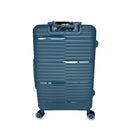 TRAVLR - Valise grande rigide légère de 28 po - Bleu corail-Roues pivotantes doubles à 360 degrés pour un contrôle précis et un roulement doux et silencieux (8 roues)