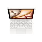 Clavier magique 11" (M3/M2)/ iPad Air 10.9" 4e et 5e génération Anglais (Blanc)-Grand pavé tactile en verre pour une expérience réactive et intuitive