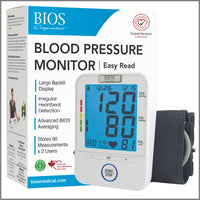 BIOS Diagnostics - Tensiomètre Facile à lire-2 utilisateurs x 90 mesures en mémoire