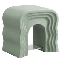 Modway - Jorin Gribouillis Table d’appoint - Sage-Table d’appoint en fausse pierre