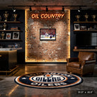 Connor McDavid 20x29 Oilers Celebration - Toile encadree - 31" x 22"-Dimensions finales: 31.5x22.5