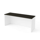 Bureau étroit sans caisson Bestar Pro-Concept Plus - blanc et gris profond-1