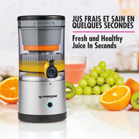 As Seen on TV - Hurricane Juicer Presse-agrumes rechargeable sans fil - Argent/Noir-La conception compacte de ce presse-agrumes permet d'économiser de l'espace sur le comptoir et permet un rangement facile lorsqu'il n'est pas utilisé