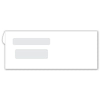 Deluxe - Enveloppes à double fenêtre - confidentielles - 8-11/16 po x 3-9/16 po - paquet de 500-Enveloppes confidentielles à deux fenêtres
