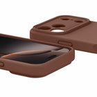 Avana - Velvet MagSafe Case pour iPhone 17 Pro Max - Moka-Fente pour sangle pour breloques ou cordon