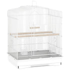PawHut - Cage à oiseaux petite 23 po H avec poignée - blanc-Enclos pour oiseaux avec suffisamment d'espace pour les petits oiseaux tels que les pinsons et les perruches 