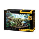 National Geographic - Puzzle 3D Tyrannosaurus Rex-Assemblez un modèle de puzzle 3D méticuleusement détaillé du célèbre Tyrannosaurus Rex