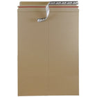 JAM Paper - Enveloppes expédition rigides pr photos, fermeture auto-adhésive, 13 x 18 po, brun kraft, 6/pqt-Enveloppe d’expédition en papier cartonné brun kraft