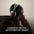 Apple - AirPods Max (USB-C) - Mauve-Audio Spatial Personnalisé - Les AirPods Max vous plongent dans une expérience d'écoute immersive grâce à un son adapté à la forme de vos oreilles et au suivi dynamique des mouvements. Vous pouvez également profiter d'une sélection de chansons, séries et films en Dolby Atmos
