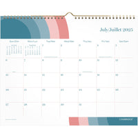 Cambridge - Calendrier mural mensuel arc 2025-2026 - 11 7/8 po H x 14 7/8 po l - bilingue-Format des pages : 11 7/8 po H x 14 7/8 po l