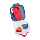 b.box - Mini Lunchbox - Bleu Flamme-La cloison coulissante amovible vous permet d'ajuster la taille du compartiment