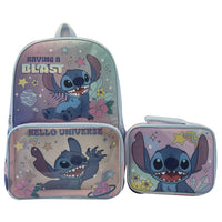 Bioworld - Sac à dos 3 pièces Stitch -Caractéristiques : Bretelles ajustables pour un confort accru