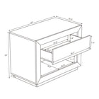 Manhattan Comfort - Table de nuit contemporaine Soren 32" à 1 tiroir - Gris charbon-Comprend un grand tiroir pour le rangement dissimulé et une niche ouverte pour les essentiels du quotidien