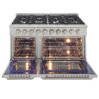 Kucht - 48 po Série KNG Cuisinière Pro Style au gaz propane - Acier inoxydable-Les brûleurs étanches facilitent le nettoyage de la cuisinière