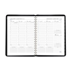 Mead - Cahier de rendez-vous hebdomadaire/mensuel Contempo 2027 - 10 7/8 po H x 8 1/4 po l - noir - bilingue-Format des pages : 10 7/8 po H x 8 1/4 po l