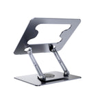 ShoppingAll - Support D’Ordinateur Portable Avec Base Rotative À 360° Pour Ordinateurs Et Tablettes Jusqu’à 17,3 Pouces – SA-LS8R-GRAY-Inclinaison et Hauteur Réglables – Inclinaison verticale jusqu’à 180° et rotation complète à 360° pour une posture optimale.