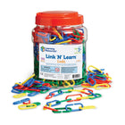 Learning Resources - Link N LearnMD - Contenant de maillons - ensemble de 500-Groupe d’âge et niveau : Jeunes de 3 à 9 ans, de la prématernelle jusqu’à la 3e année