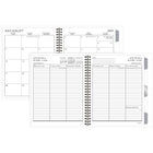 Staples - Agenda scolaire hebdomadaire/mensuel médaillons 2025-2026 - 8 5/8 po H x 6 7/8 po l - assorties - bilingue-Reliure à double spirale résistante aux accrocs et qui repose à plat pour une utilisation facile
