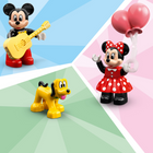 LEGO - DUPLO Disney Le train d’anniversaire de Mickey et Minnie-Comprend un train à construire, un gâteau, des briques de chiffres et 3 personnages emblématiques de Disney