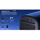 Dangbei - Projecteur portable Dangbei N2 Mini sous licence officielle Netflix, Full HD 1080p, Wi-Fi, Bluetooth avec support (noir)-La taille de l'image varie de 60" à 120"