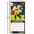 Turner Licensing - 2026 Élite De La Nfl Calendrier mural Mensuel - 30,5 cm l x 30,5 cm H - Anglais-Format : 30,5 cm L x 61,0 cm H (ouvert)