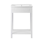 Modway - Altura 24" Vanette de salle de bain - Blanc blanc-Assemblée requise