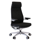 Nightingale - Fauteuil de direction à dossier haut NLC avec bras rabattable - Noir-Support lombaire intégré réglable en hauteur pour soulager les tensions dans votre dos
