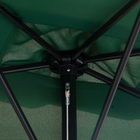 Outsunny - Parasol demi-patio avec 5 baleines - 8 pi - vert-Se place à plat contre un mur ou une porte vitrée