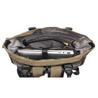 Seven Days - Sac à Dos Pour Ordinateur Portable Jusqu'à 15.6 po avec RFID - Olive-Pochette adaptable à un chariot avec fente zippée