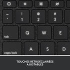 Étui clavier Logitech Combo Touch pour iPad A16/ 10.9" (10e génération) - Anglais - Gris Oxford-Compatible avec Apple iPad A16/ 10,9" 10ème génération (A2696, A2757, A2777)