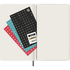 Moleskine - Carnet semainier 12 mois 2027 , Large 5" x 8.25", Couverture souple - Noir-Autocollants pour personnaliser vos plans et autocollants année pour le dos du carnet