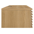Modway - Render Fixation murale Bois Bureau - Chêne-Construction durable en panneaux de particules