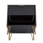 Manhattan Comfort - Ensemble de 2 tables de chevet modernes DUMBO 20,07" à 1 tiroir - Noir-10