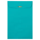 JAM Paper - Enveloppes Colourées pour catalogue à extrémité ouverte - 6 x 9 - avec fermeture à fermoir - bleu mer recyclé - paquet de 50-Taille: 6 x 9 pouces