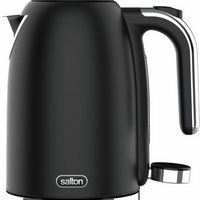 Salton - bouilloire numérique NuRetro 1,7 l - noir minuit-Capacité de 1,7 L/7 tasses, idéale afin de chauffer suffisamment d’eau pour plusieurs breuvages ou de remplir une cafetière à piston en une seule fois.