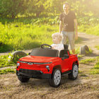 Qaba voiture RC pour enfants sous licence CHEVROLET 12V - rouge-Comprend six chansons intégrées, un port MP3 et USB, des phares pour des balades amusantes 