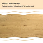 Homy Casa -  Bureau 63 po à Bordure Vives - Naturel-Bureau polyvalent pour bureau à domicile, salles de formation et entreprises