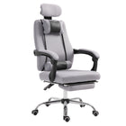 Vinsetto - Chaise de jeu de bureau ergonomique de style exécutif avec soutien lombaire - gris-Conçue avec une structure ergonomique pour un confort maximal