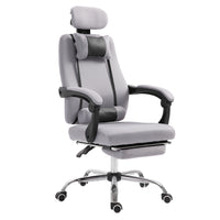 Vinsetto - Chaise de jeu de bureau ergonomique de style exécutif avec soutien lombaire - gris-Conçue avec une structure ergonomique pour un confort maximal