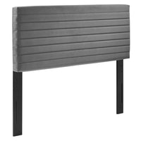Modway - Tranquil Tête de lit complète/Queen, Gris-Tête de lit Channel Tufted Full/Queen