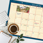 Lang - 2026 Heart & Home Calendrier de Bureau Bloc-Notes Mensuel - 11 po H x 17 po l - Anglais-Trous pré-percés pour suspension facultative
