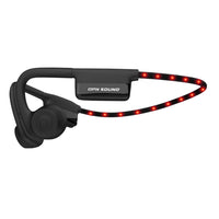 OPN Sound - Casque audio ouvert Dashlyte+ avec bande lumineuse LED de sécurité - Noir-Dashlyte+ se place à l'extérieur de vos oreilles et utilise une technologie audio directionnelle pour envoyer les ondes sonores vers vos oreilles
