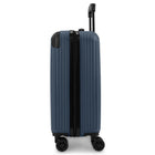 Swiss Mobility - Valise de cabine rigide 21.75 po de la collection JFK - Bleu-Intérieur doublé avec panneau de séparation, poches pratiques et sangles de serrage pour garder le contenu organisé et en place