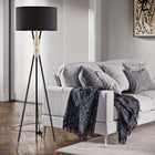 Modway - Audrey Statut Lampe sur pied, Noir-Cordon d’alimentation noir au sol