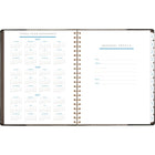 AT-A-GLANCE - Agenda hebdomadaire/mensuel Signature 2025 - 11 po H x 8 3/8 po l - Noir - Anglais-Un mois sur deux pages comprenant des blocs quotidiens non lignes et une section de notes