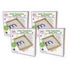 Bac à sable pour la formation des lettres Primary Concepts, 8" x 8", paquet de 4 -À utiliser pour la pratique sensorielle et tactile de l'écriture manuscrite