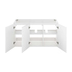 Modway - Bryn Fixation murale de 48" Vanité de salle de bain (lavabo non inclus) - Blanc-Construction en plaques de particules et mélamine