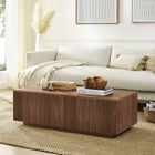 Hudson&Canal - Table basse rectangulaire Reyes 48" L - Noyer satiné-Caractéristiques assemblage facile